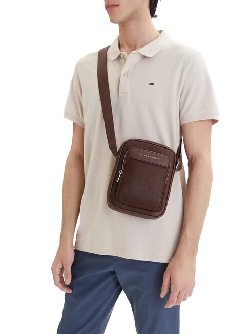 TH FLAG MONOGRAM Shoulder bag coffee beans - Over-the-shoulder Bags for Men