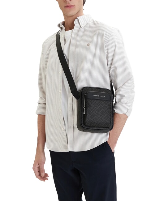 TH FLAG MONOGRAM Shoulder bag black - Over-the-shoulder Bags for Men