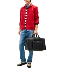 TOMMY HILFIGER TH FOUNDATION Duffel bag with shoulder strap black - Duffle bags - 4