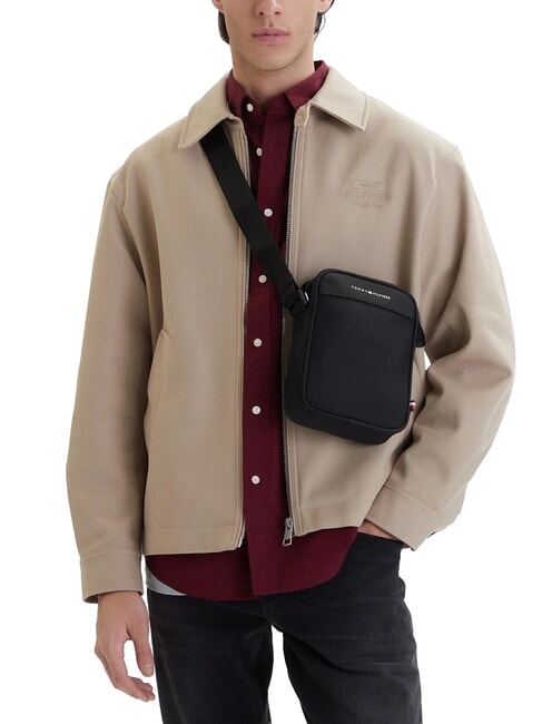 TH REPREVE Recycled polyester bag black - Over-the-shoulder Bags for Men