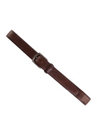 GAUD&Igrave; SANTA CROCE Leather belt darkbrown - Belts - 2