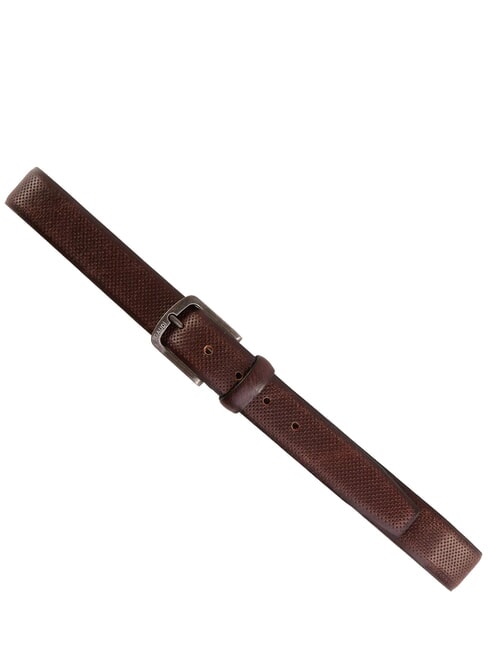 SANTA CROCE Leather belt darkbrown - Belts