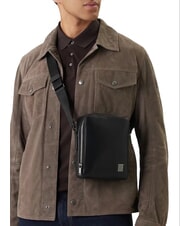 CALVIN KLEIN HARDWARE EMBLEM Shoulder bag on black - Over-the-shoulder Bags for Men - 4