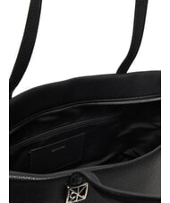 CALVIN KLEIN HARDWARE EMBLEM PEBB Shopping Bag on black - Women&rsquo;s Bags - 4
