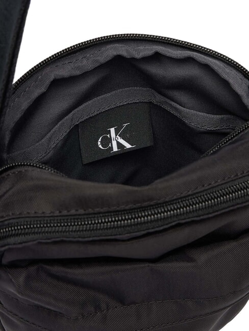 BOLD LOGO NYLON Shoulder bag on black - Over-the-shoulder Bags for Men