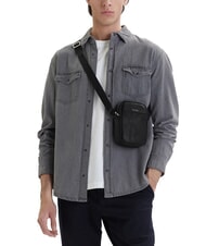 CALVIN KLEIN BOLD LOGO NYLON Slim Bag on black - Over-the-shoulder Bags for Men - 4