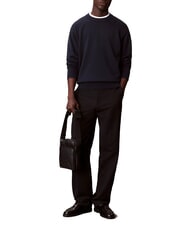 CALVIN KLEIN BOLD MONOGRAM Shoulder bag on black - Over-the-shoulder Bags for Men - 4