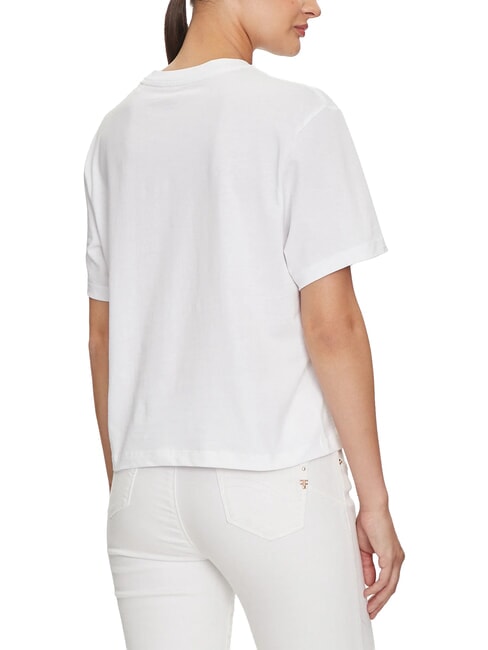 BOXY MINI TRIANGLE Cotton T-Shirt purwhite - T-shirt