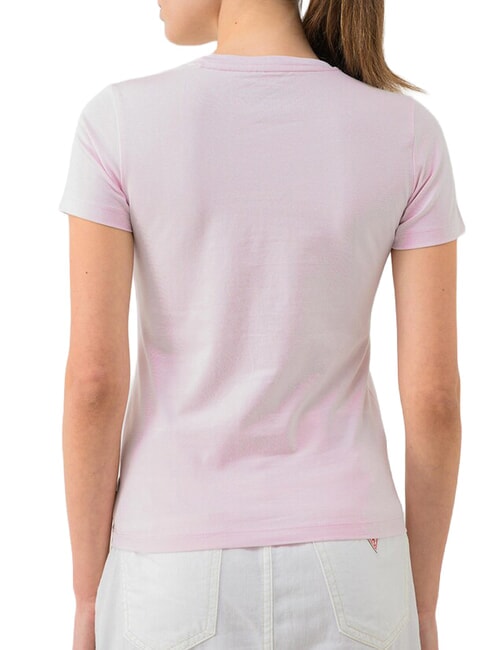 SLIM LOGO Slim-fit stretch t-shirt summer lilac - T-shirt