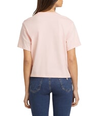 GUESS JEANS BOXY MINI TRIANGLE Cotton T-Shirt blush cotton - T-shirt - 2