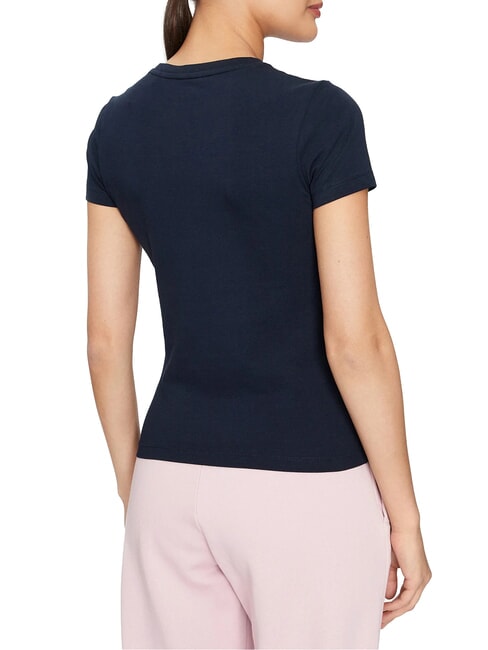 SLIM LOGO Slim-fit stretch t-shirt daring ocean - T-shirt