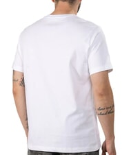 GUESS JEANS REGULAR LOGO Cotton T-Shirt purwhite - T-shirt - 2
