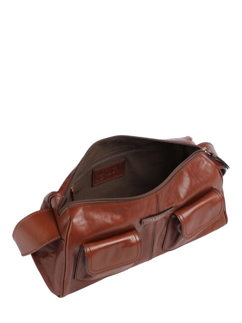 FLORA Shoulder bag, leather BROWN - Women&rsquo;s Bags