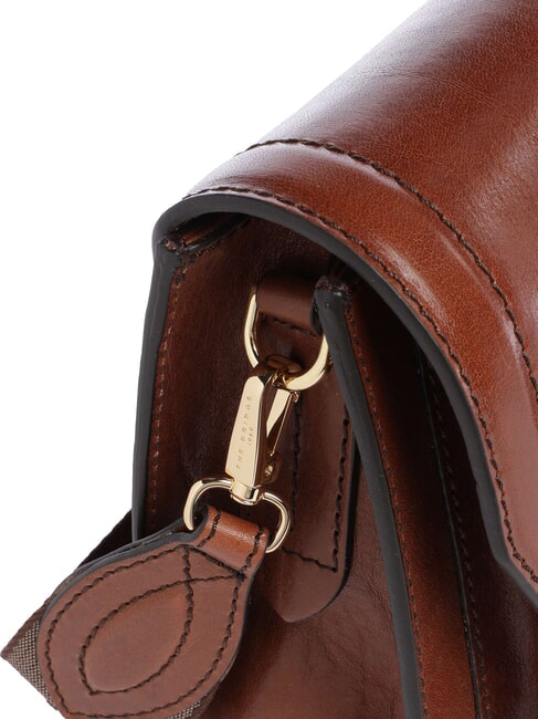 ELBA Shoulder bag, in leather BROWN - Women&rsquo;s Bags