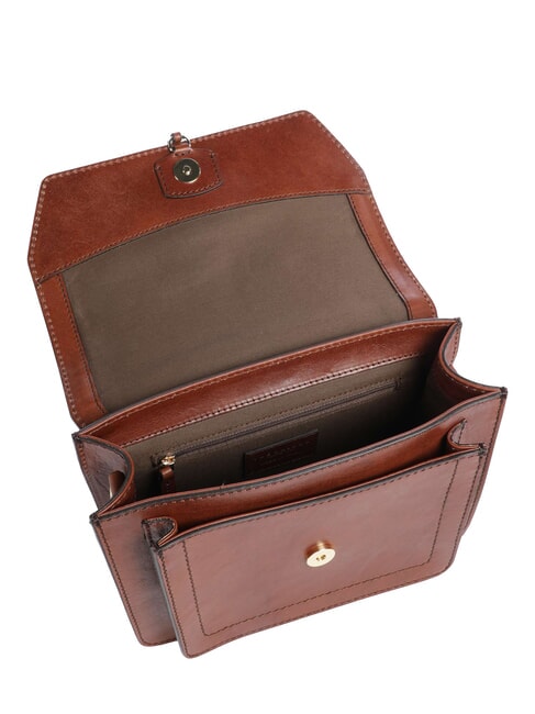 ELBA Shoulder bag, in leather BROWN - Women&rsquo;s Bags