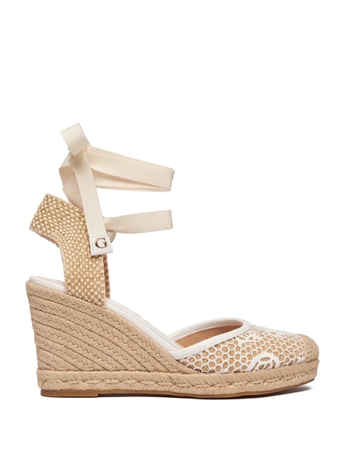 CHEYIN Espadrille sandals with 10 cm heel white natural - Women&rsquo;s shoes