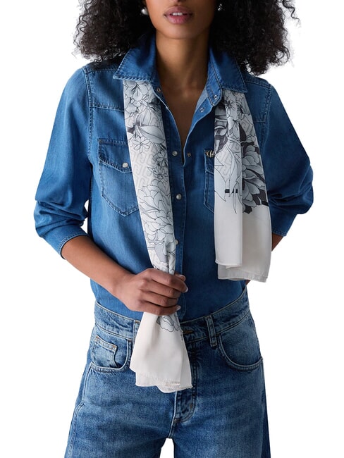 FLOWER Scarf BLACK - Scarves