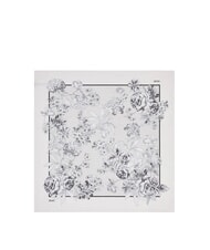 LIUJO FLOWER Scarf BLACK - Scarves - 3