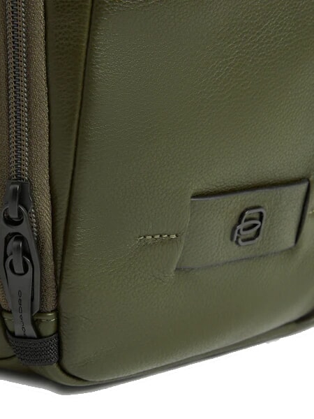 RUSSEL Leather backpack for 15.6" laptop GREEN - Laptop backpacks