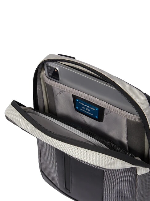 BRIEF 2 ipad bag in recycled fabric Grey - Over-the-shoulder Bags for Men