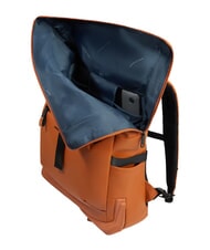 PIQUADRO CORNER SPECIALE GOMMATO Roll-top backpack for 15.6" laptop LEATHER - Laptop backpacks - 4