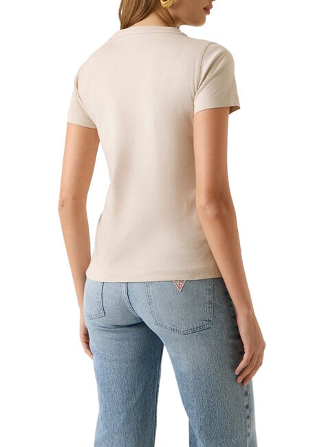 3D SCRIPT Cotton T-shirt warm slate - T-shirt