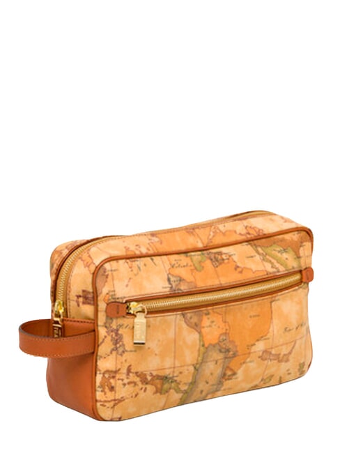 GEO CLASSIC Large mixed leather beauty case NATURAL - Beauty Case