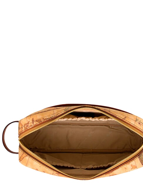 GEO CLASSIC Large mixed leather beauty case NATURAL - Beauty Case