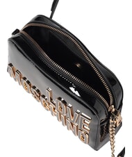 LOVE MOSCHINO ENAMELED Shoulder bag, shiny Black - Women&rsquo;s Bags - 3