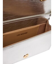 LOVE MOSCHINO SMART DAILY Clutch bag with chain silver - Women&rsquo;s Bags - 6