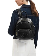 LOVE MOSCHINO PILLOW Backpack with front pocket Black - Women&rsquo;s Bags - 2