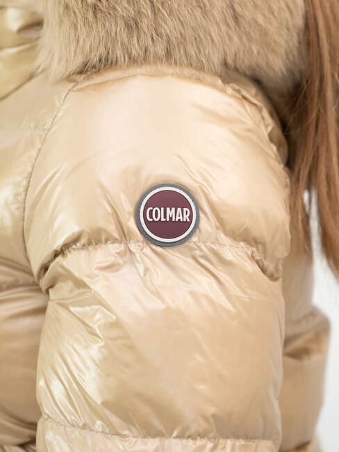 ORIGINALS FRIENDLY Down jacket with hood camel-dark steel - Women's down jackets
