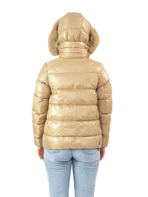 ORIGINALS FRIENDLY Down jacket with hood camel-dark steel - Women's down jackets