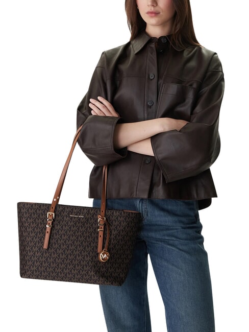 QUINN Leather shoulder tote bag brn/acorn - Women&rsquo;s Bags