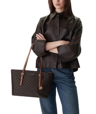 MICHAEL KORS QUINN Leather shoulder tote bag - Women&rsquo;s Bags