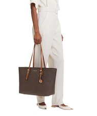 MICHAEL KORS QUINN Leather shoulder shopping bag - Women&rsquo;s Bags