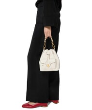 COCCINELLE BEAT GENERATION Mini Leather Bucket pearl - Women&rsquo;s Bags - 4