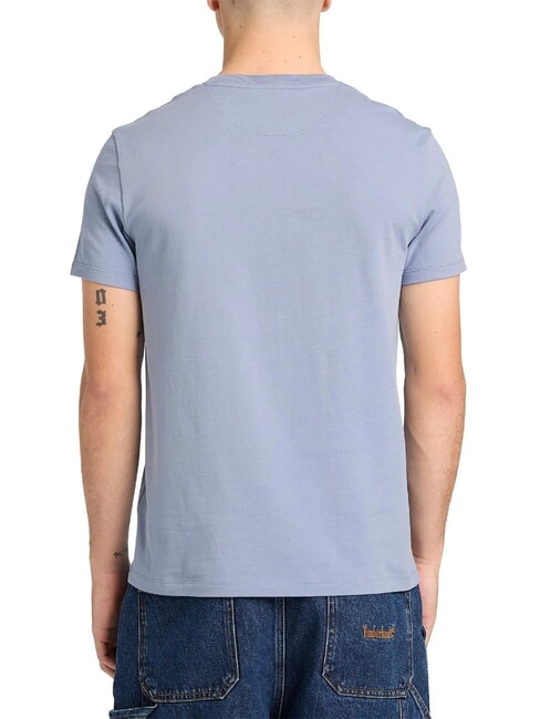 SS DUNRIVER CREW Cotton T-shirt medium blue - T-shirt