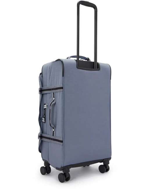 SPONTANEOUS Medium size trolley blue stone - Semi-rigid Trolley Cases
