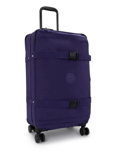 SPONTANEOUS Medium size trolley dark blue - Semi-rigid Trolley Cases