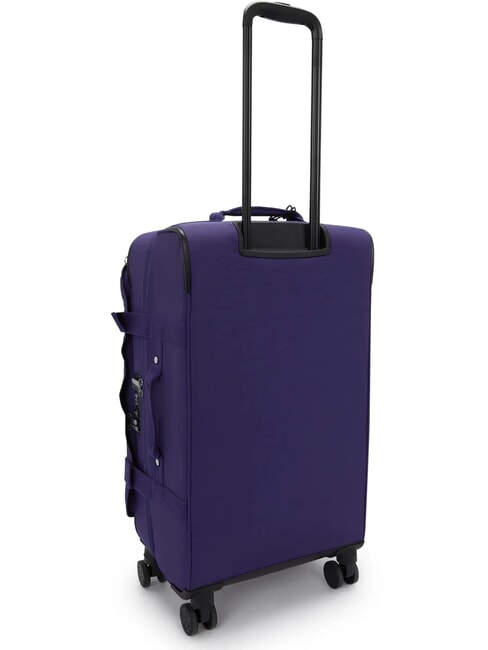 SPONTANEOUS Medium size trolley dark blue - Semi-rigid Trolley Cases