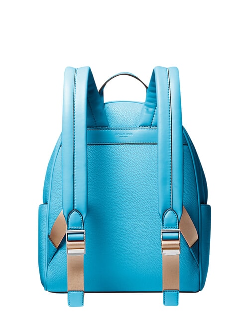 BEX Backpack with front pocket, in leather Santorini Blue - Women&rsquo;s Bags
