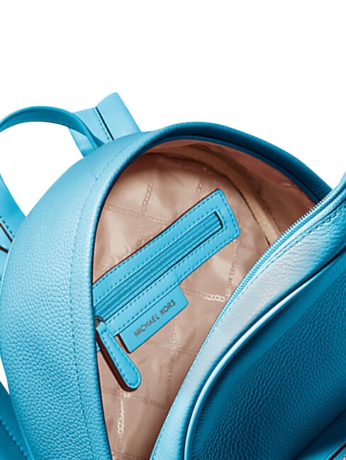 BEX Backpack with front pocket, in leather Santorini Blue - Women&rsquo;s Bags