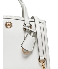 MICHAEL KORS CHANTAL Handbag with shoulder strap, in leather white - Women&rsquo;s Bags - 6