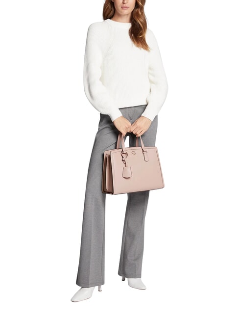 CHANTAL Handbag with shoulder strap, in leather soft pink - Women&rsquo;s Bags