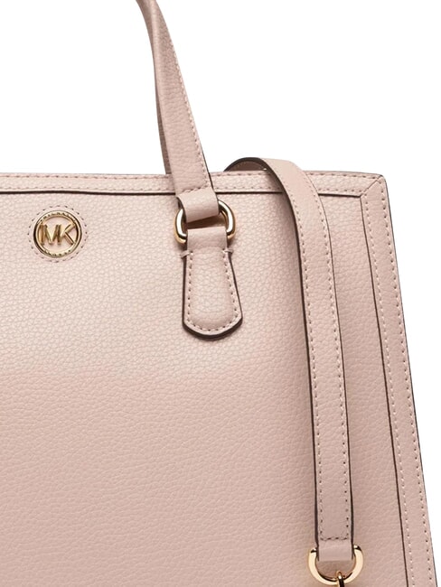 CHANTAL Handbag with shoulder strap, in leather soft pink - Women&rsquo;s Bags