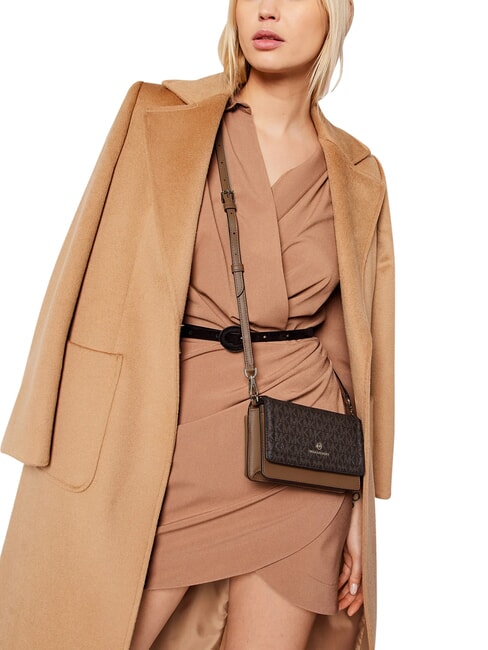 JET SET Mini shoulder bag, in leather brown - Women&rsquo;s Bags