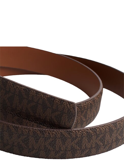BELT Reversible leather belt brown - Belts