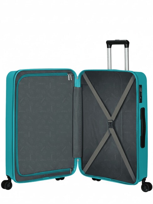 SUMMER HIT Medium Trolley turquoise - Rigid Trolley Cases