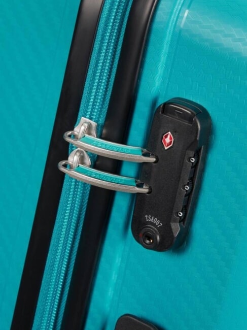 SUMMER HIT Medium Trolley turquoise - Rigid Trolley Cases